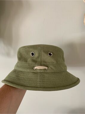 Tilley Olive Green Canvas Bucket Hat